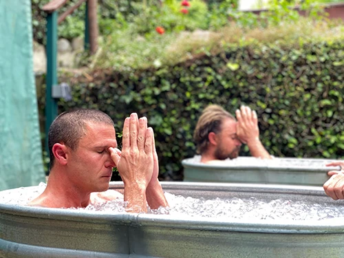 Chiropractic Laguna Beach CA Tribe Retreat Ice Bath Meditation