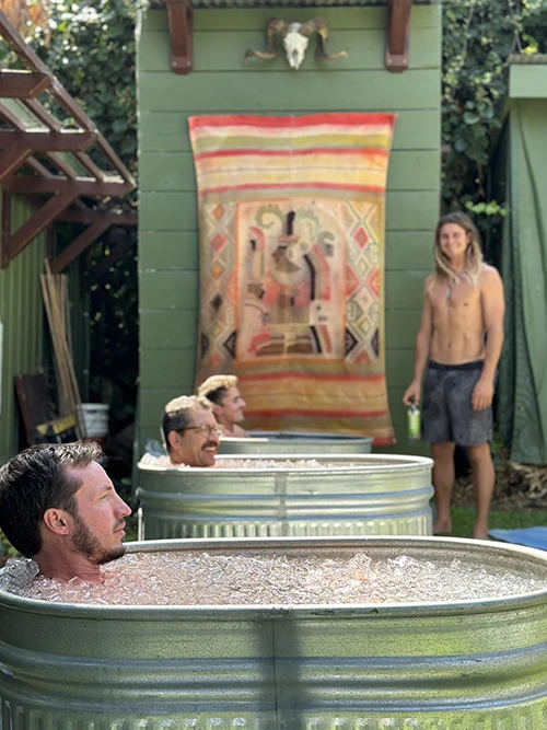 Chiropractic Laguna Beach CA Tribe Retreat Ryah Ice Bath